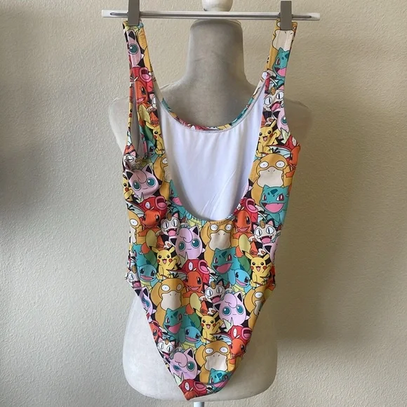 Colorful Pokemon One-Piece Swimsuit Bodysuit Medium - Picture 7 of 9